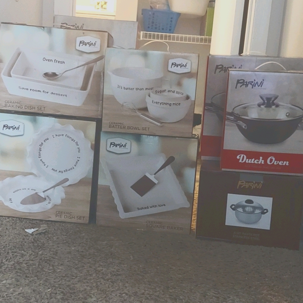 Parini cookware + ceramic dishes